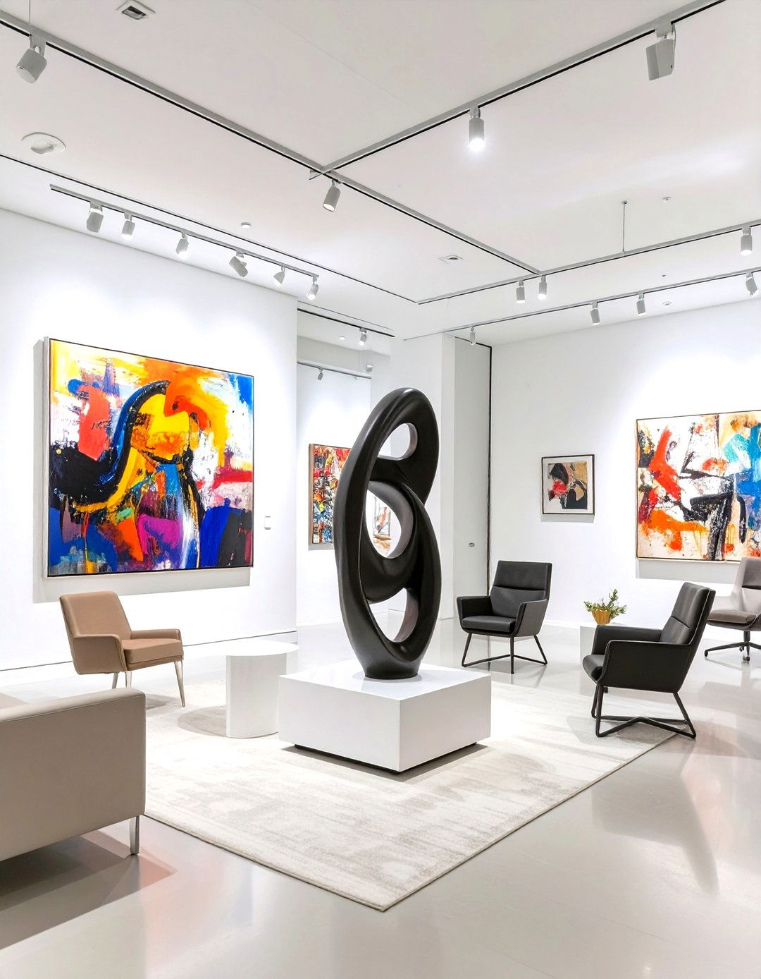 Art Gallery Inspired Office - 30 modern office ideas