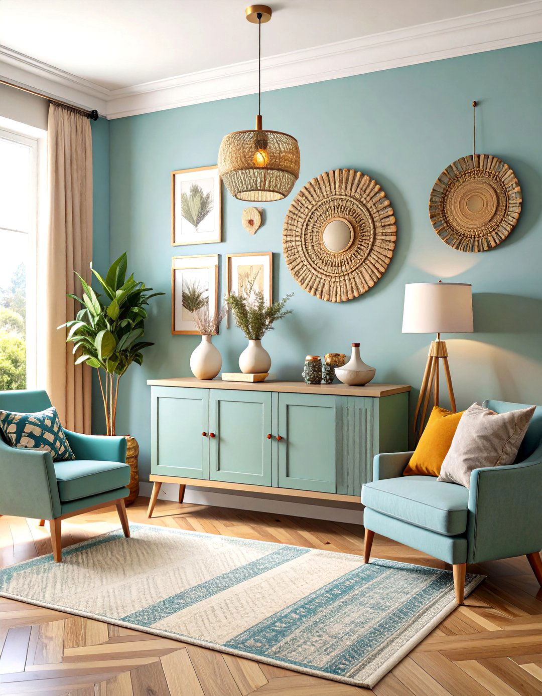 Art Gallery Wall Console Table - 30 entryway console table decor ideas