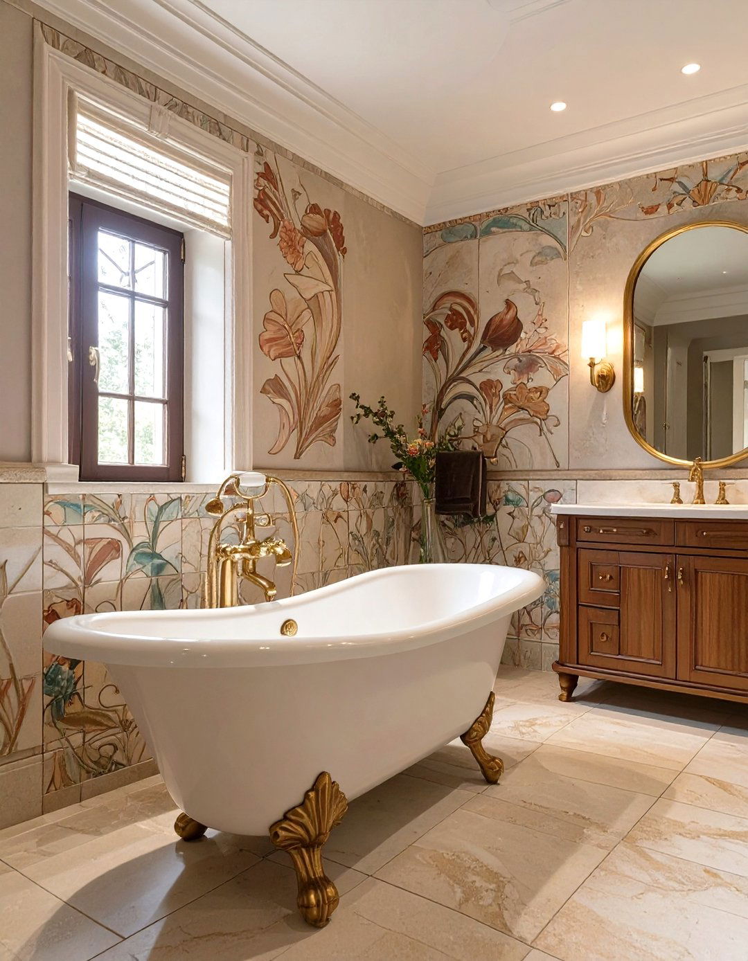Art Nouveau Inspired Bathroom - 30 interior design help ideas