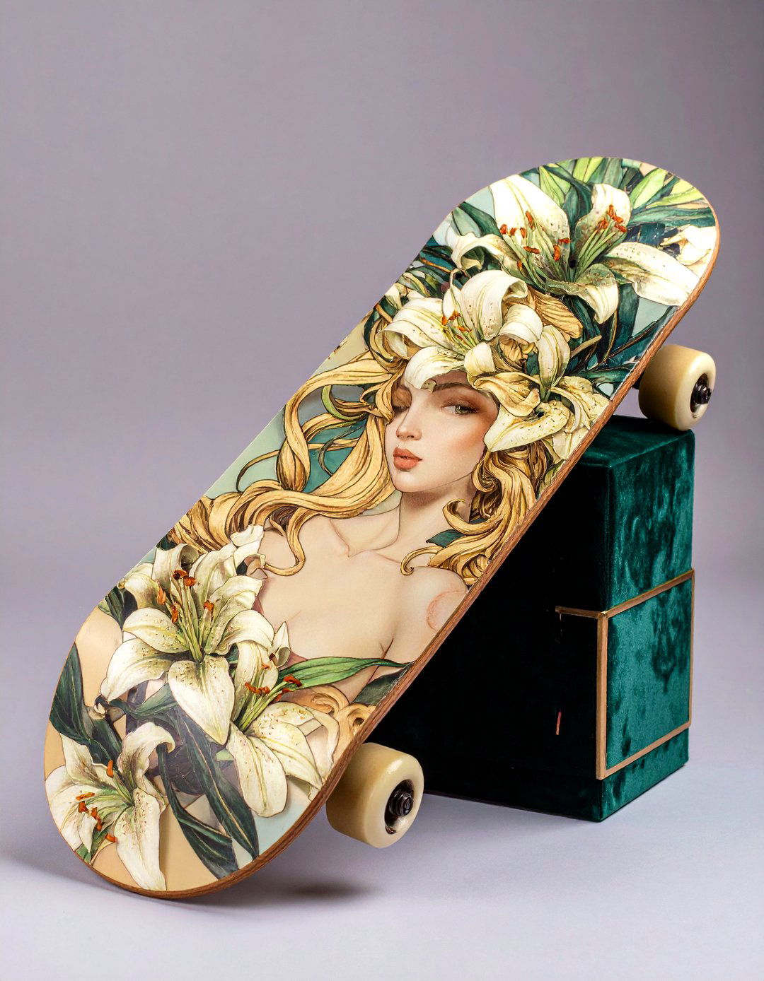 Art Nouveau Skateboard Deck Design - 30 skateboard deck designs