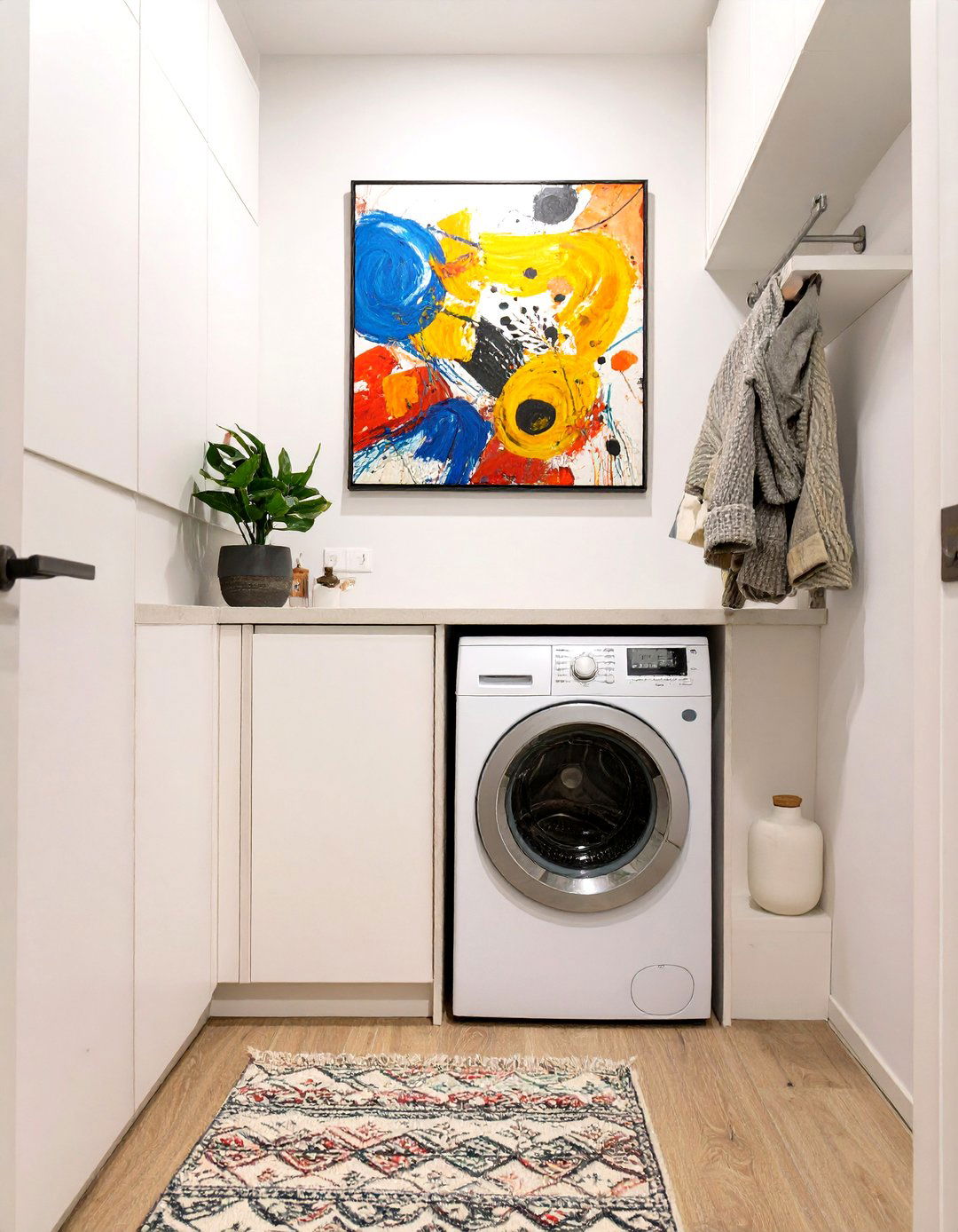 Art and Decor Laundry Room - 30 narrow laundry room ideas