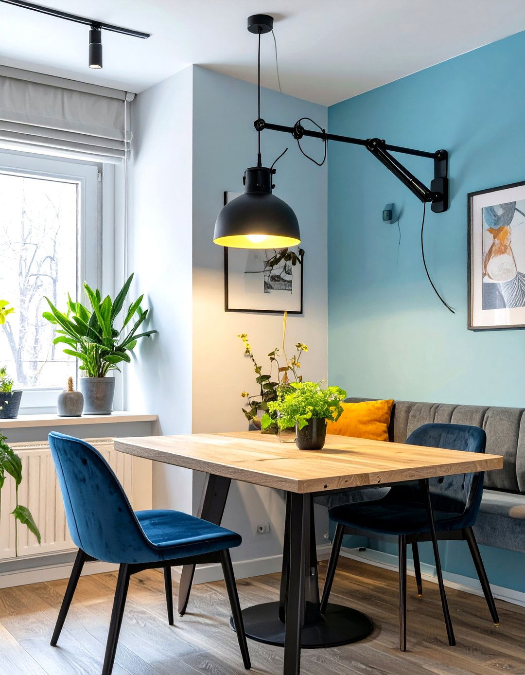Articulating Arm Wall Lamp - 30 small dining room lighting ideas