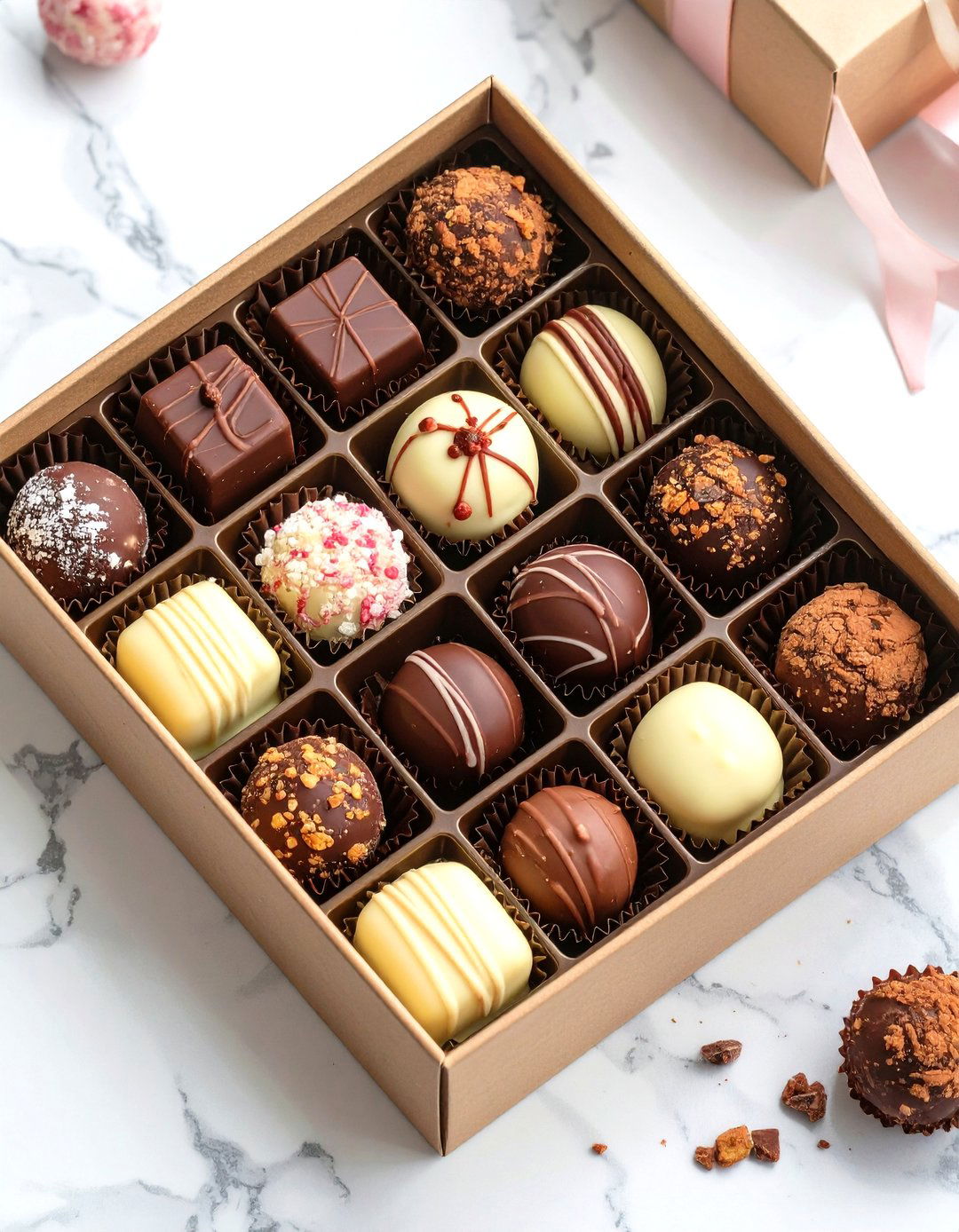 Artisan Chocolate and Candy Boxes - 30 baby shower prize ideas