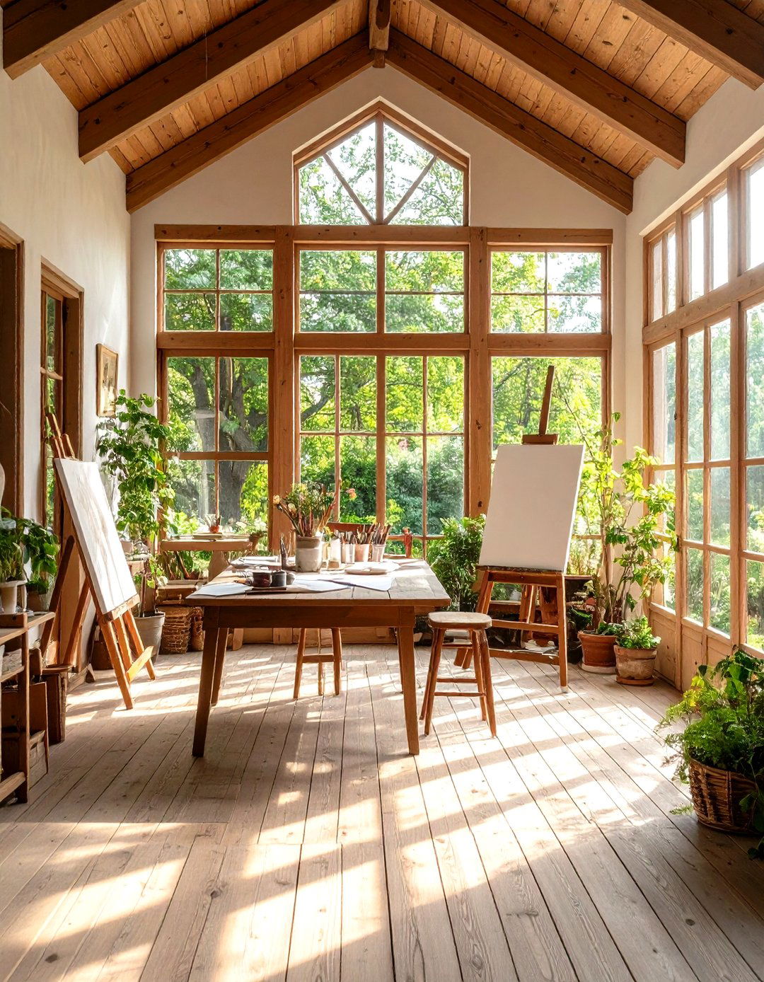 Artistic Studio Porch - 30 enclosed porch ideas