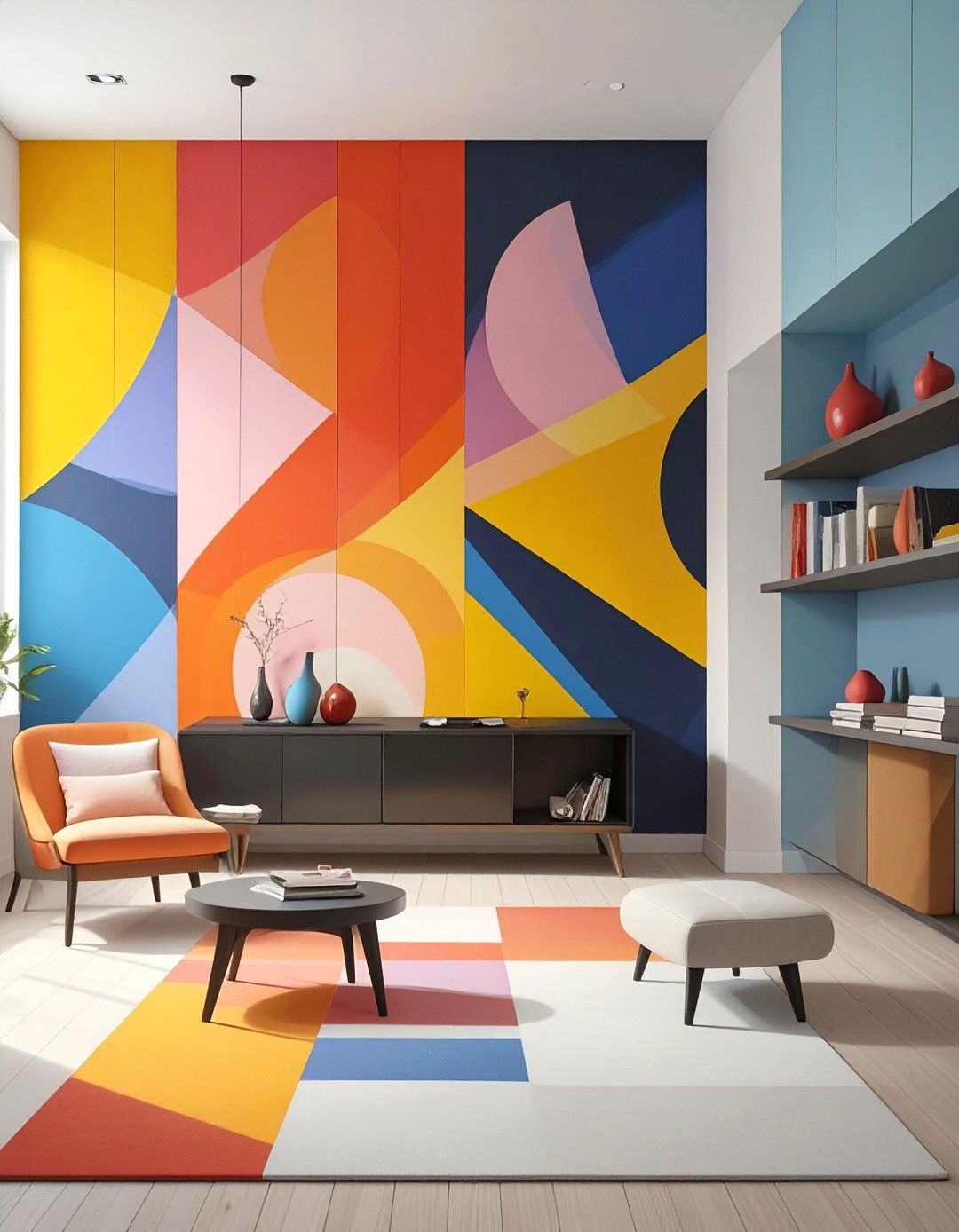 Artsy Abstract Color Block Room - 30 cute room decor ideas