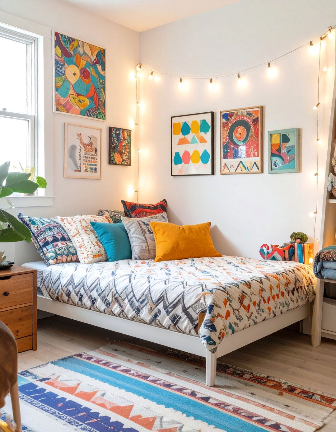 Artsy Eclectic Dorm Room - 30 dorm room inspiration