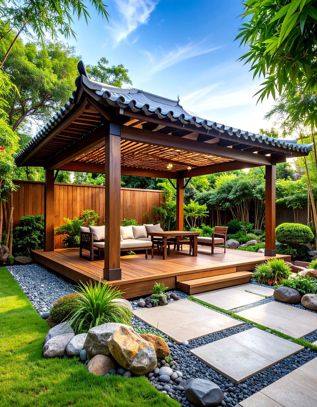 Asian Inspired Patio Pergola - 30 pergola ideas for patio