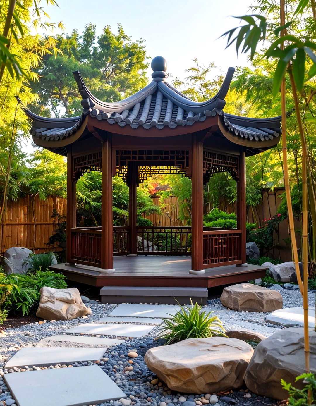 Asian Inspired Small Backyard Gazebo - 30 small backyard gazebo ideas