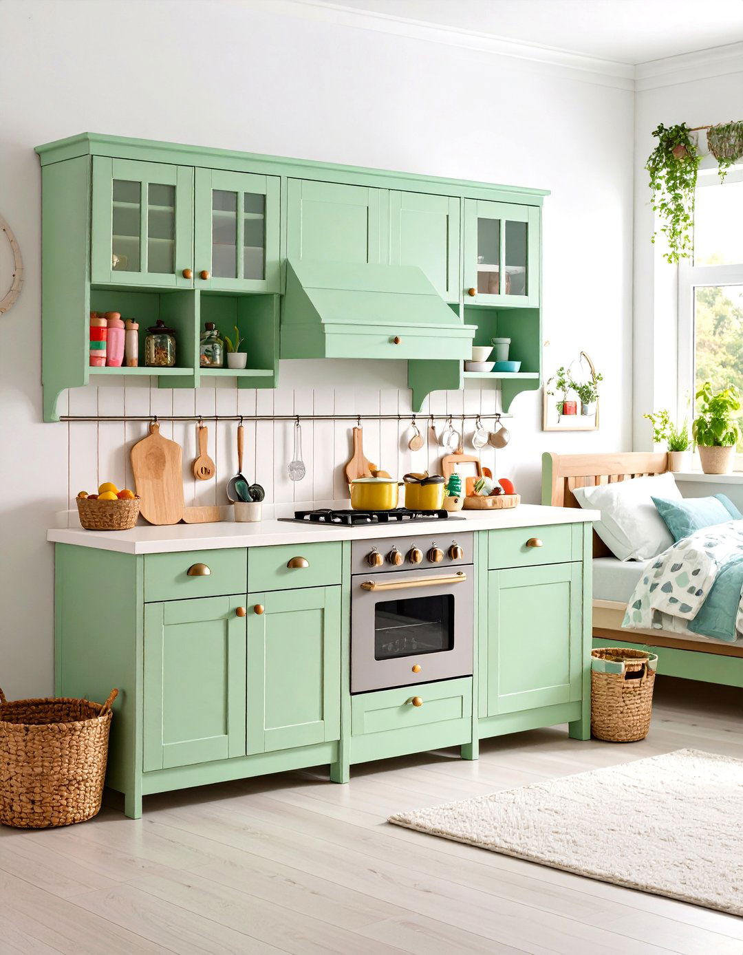 Aspiring Chefs Kitchenette Bedroom - 30 little girls bedroom ideas