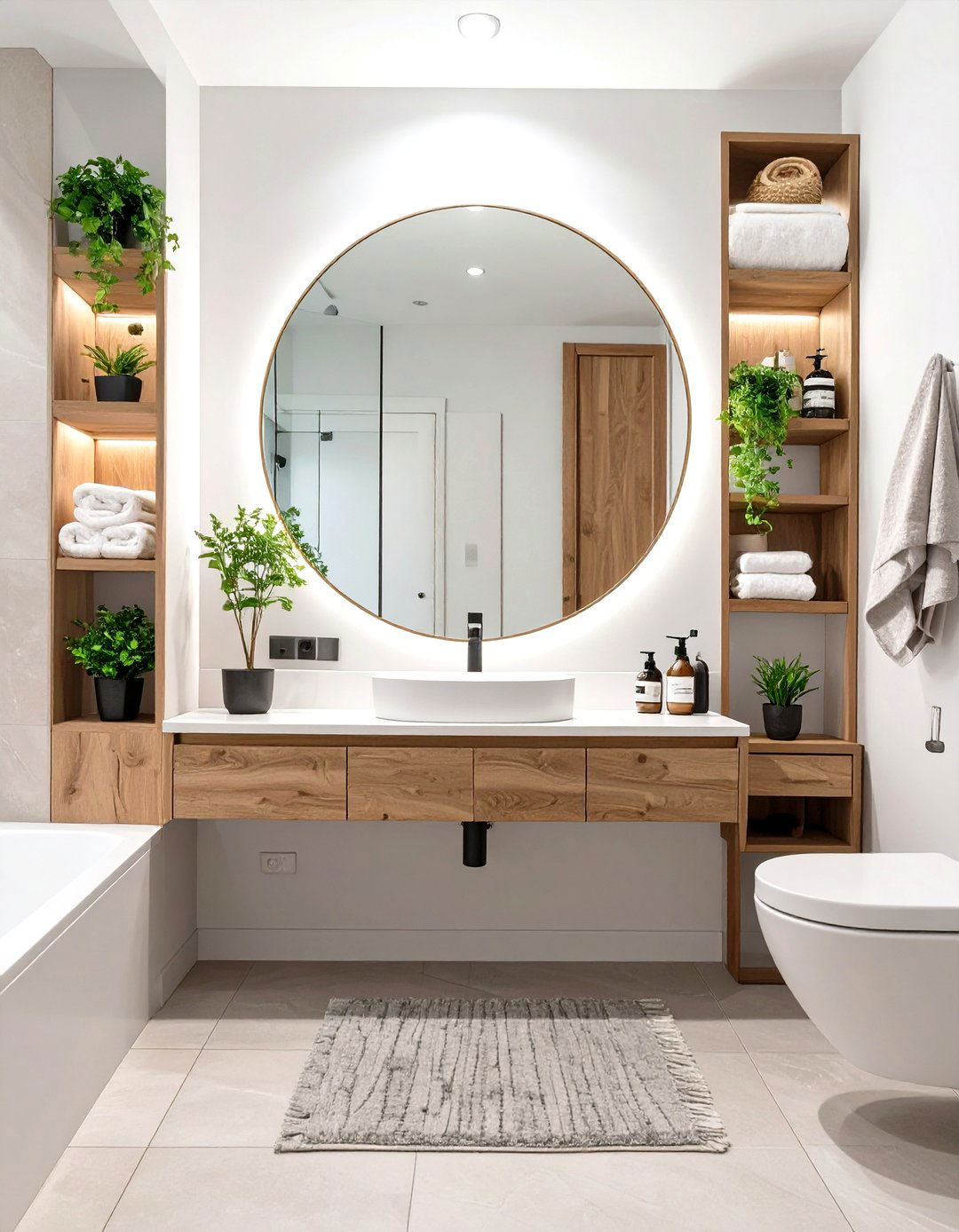 Asymmetrical Bathroom Layout - 30 modern bathroom design photos ideas