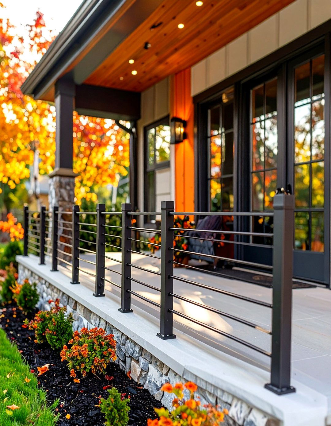 30 Modern Front Porch Railing Ideas for a Fresh Look - We Love Home Blog