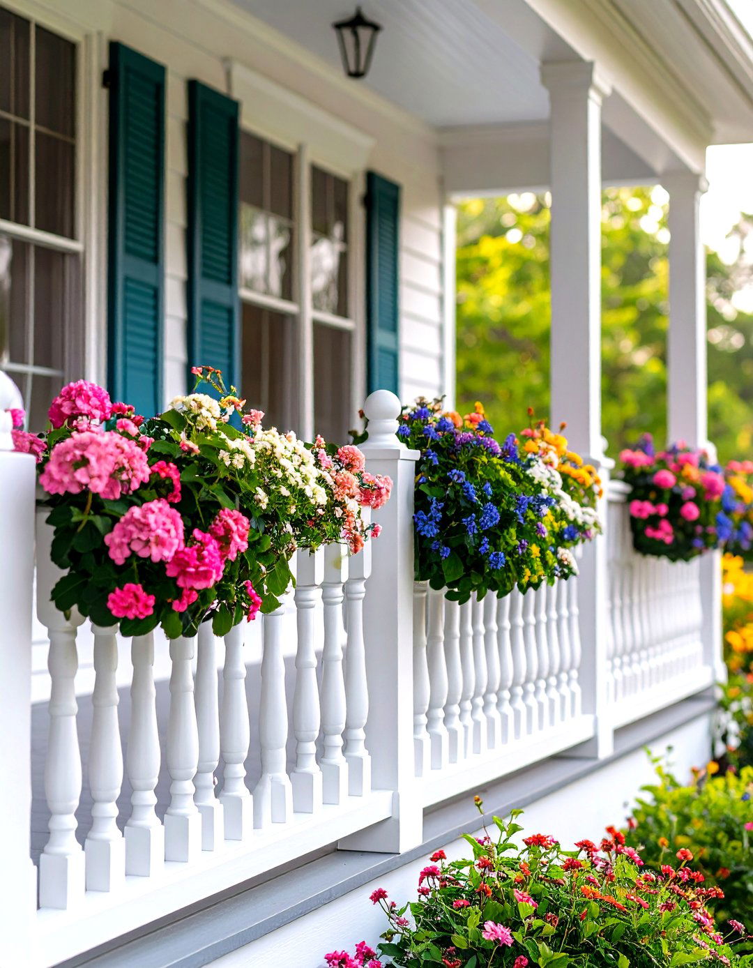 Asymmetrical Porch Railing Design - 30 front porch porch railing ideas