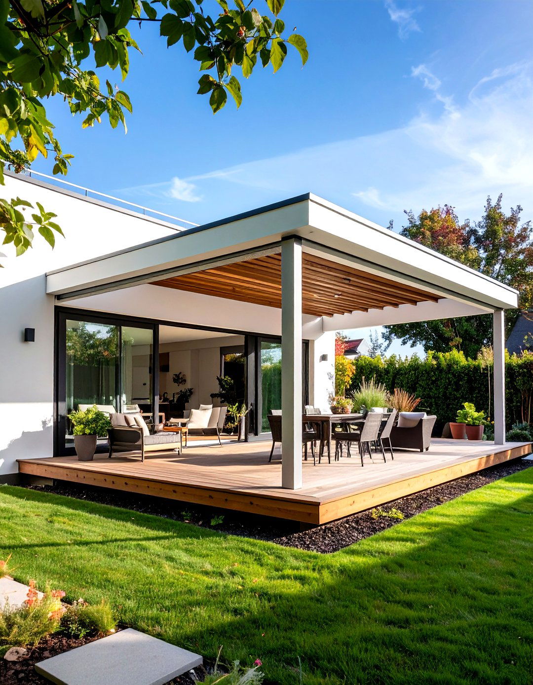 Attached Cantilevered Patio Roof - 30 patio roof ideas attached to house