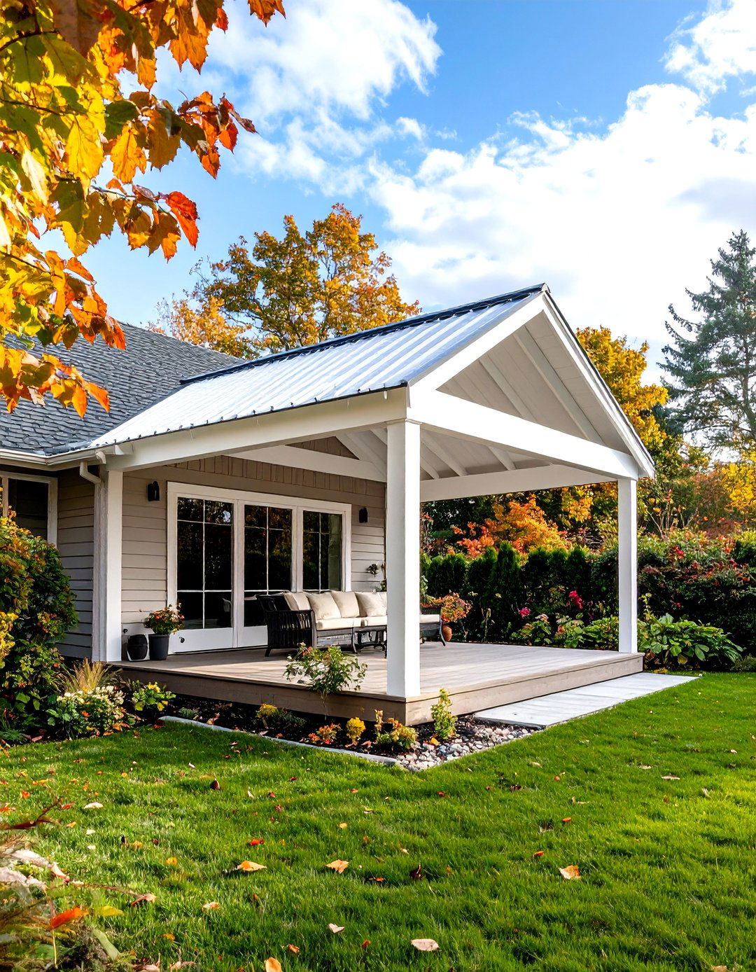 Attached Carport Style Patio Roof - 30 patio roof ideas attached to house