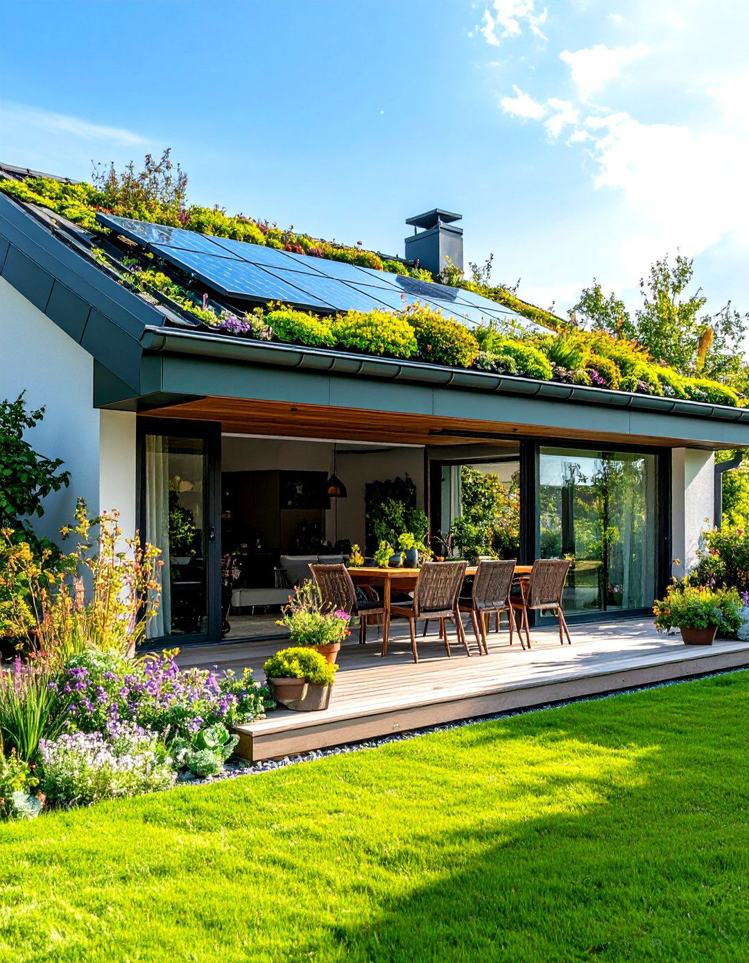 Attached Green Roof or Living Roof - 30 patio roof ideas attached to house