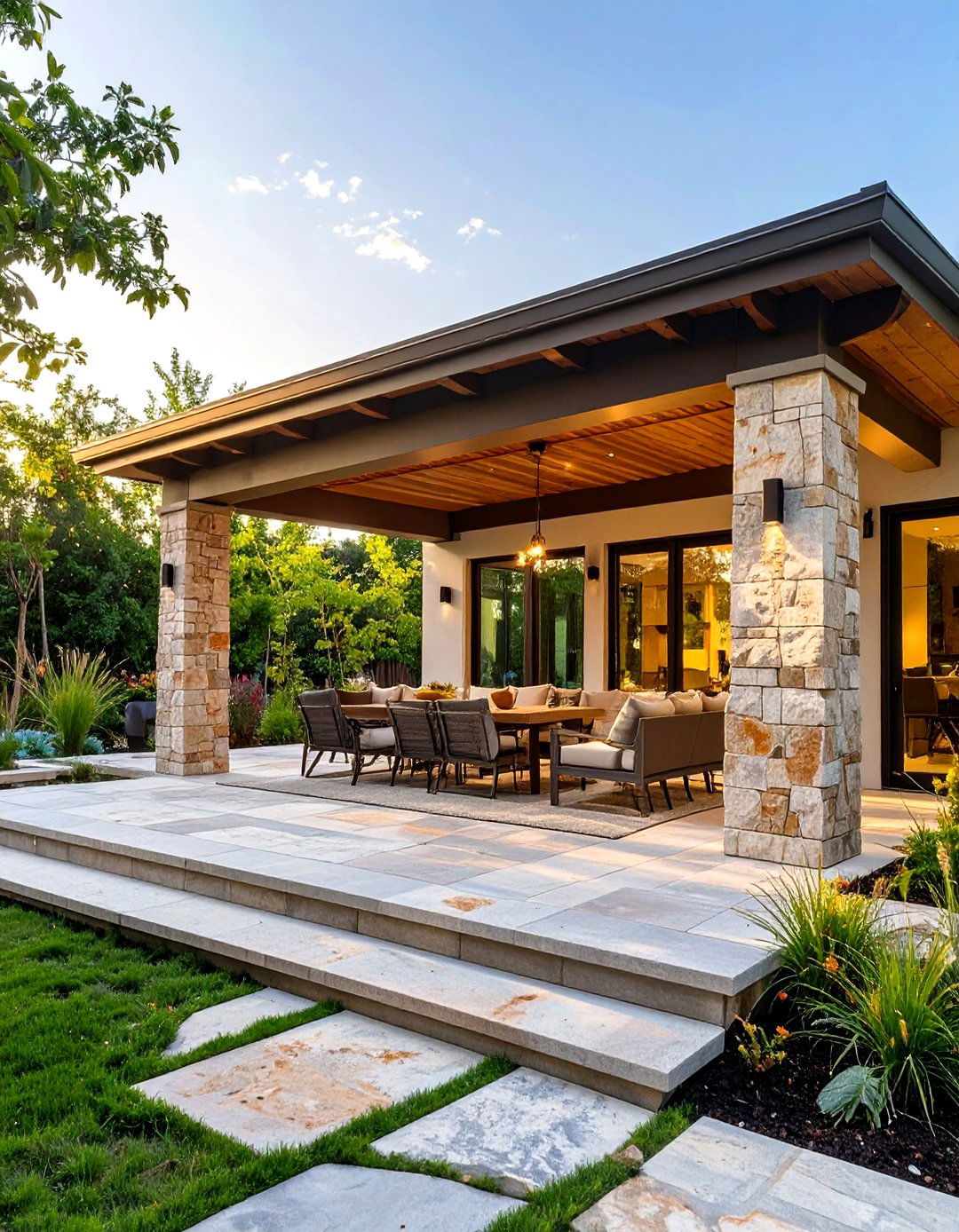 Attached Patio Pavilion - 30 outdoor pavilion ideas