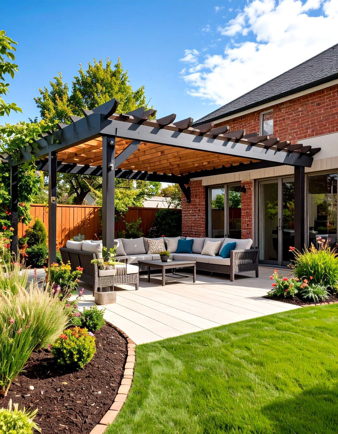 Attached Wall Mounted Pergola - 30 pergola backyard patio ideas