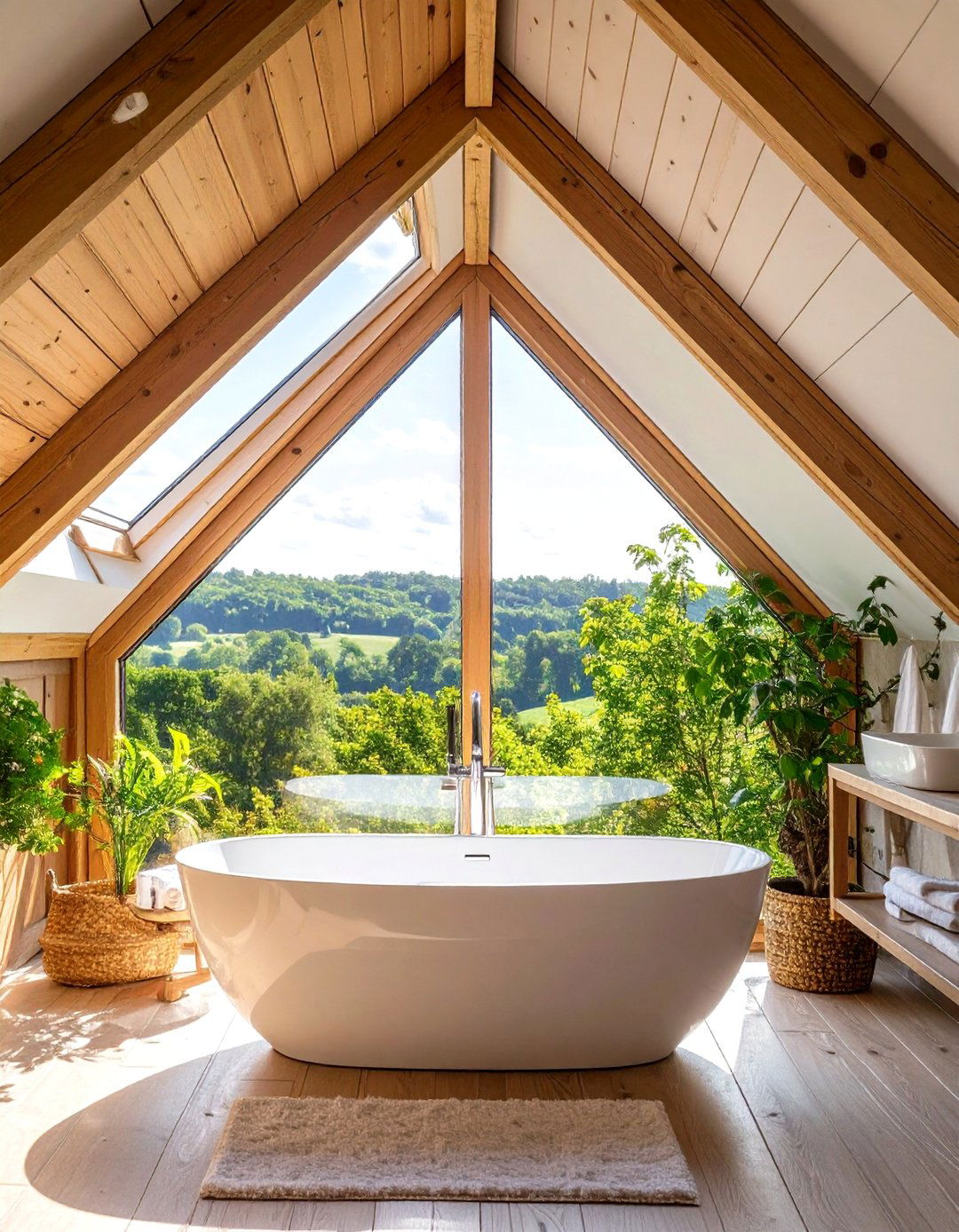 Attic Bathroom with a View - 30 attic bathroom ideas