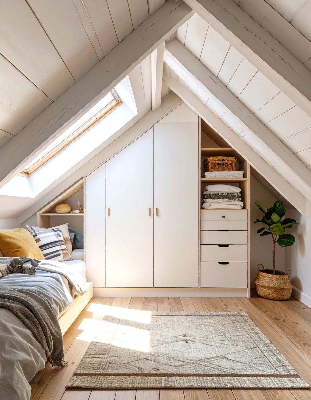 Attic Wardrobe for Sloped Ceilings - 30 wardrobe ideas