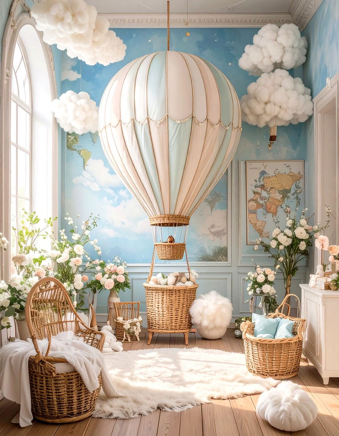 Aventura en Globo Aerostatico - 30 ideas para baby shower
