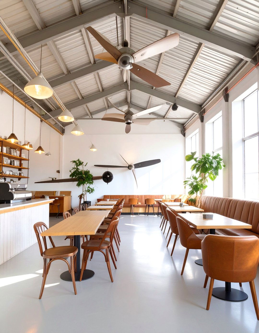 Aviation Hangar Cafe - 30 cafe interior design ideas