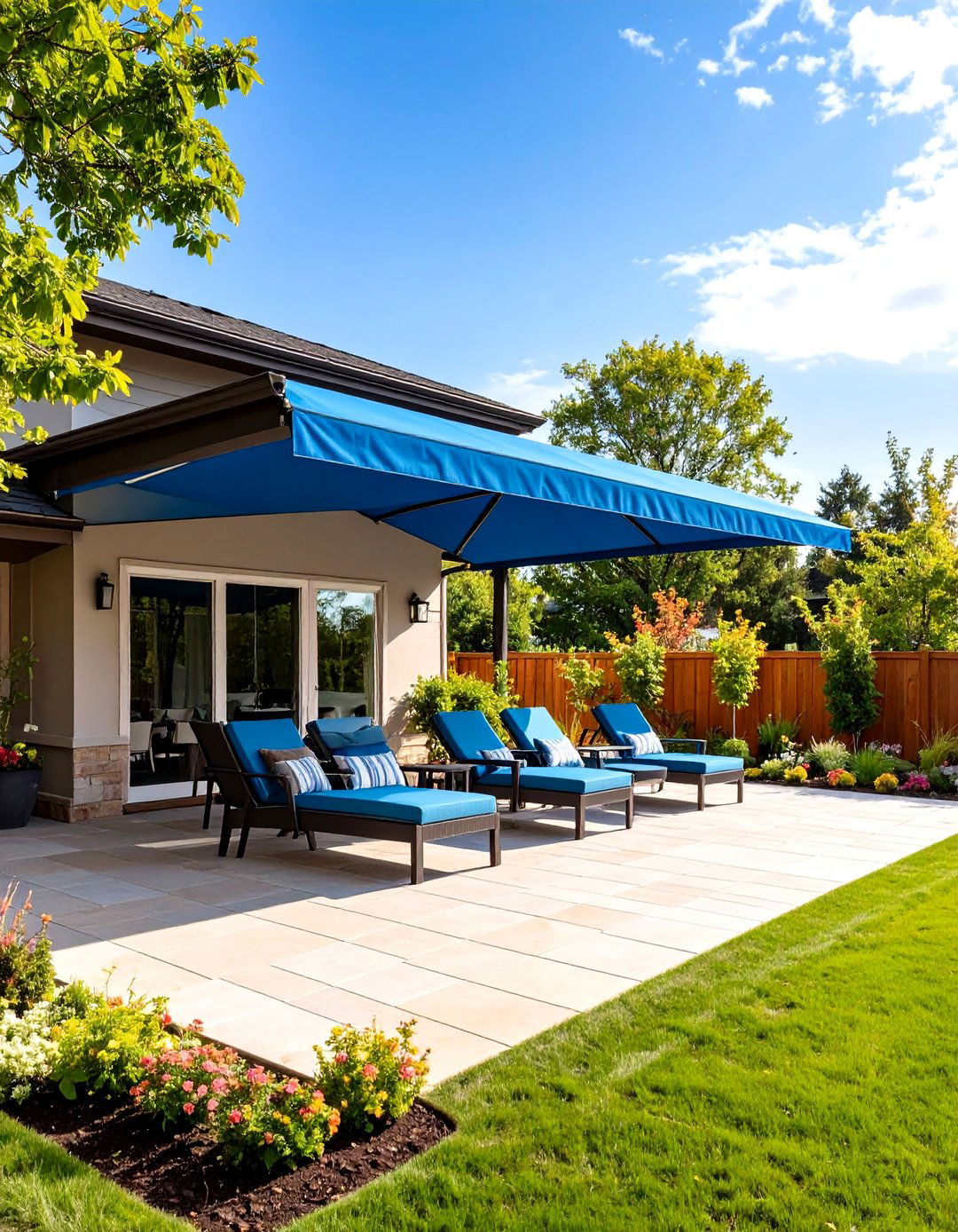Awning Covered Patio Extension - 30 patio extension ideas