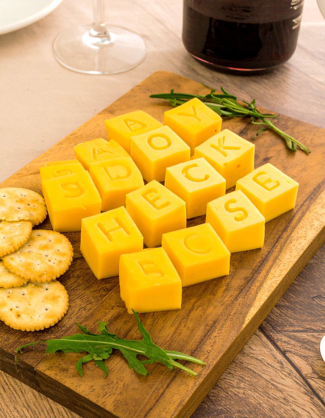 Baby Blocks Cheese and Crackers - 30 cute baby baby shower food ideas
