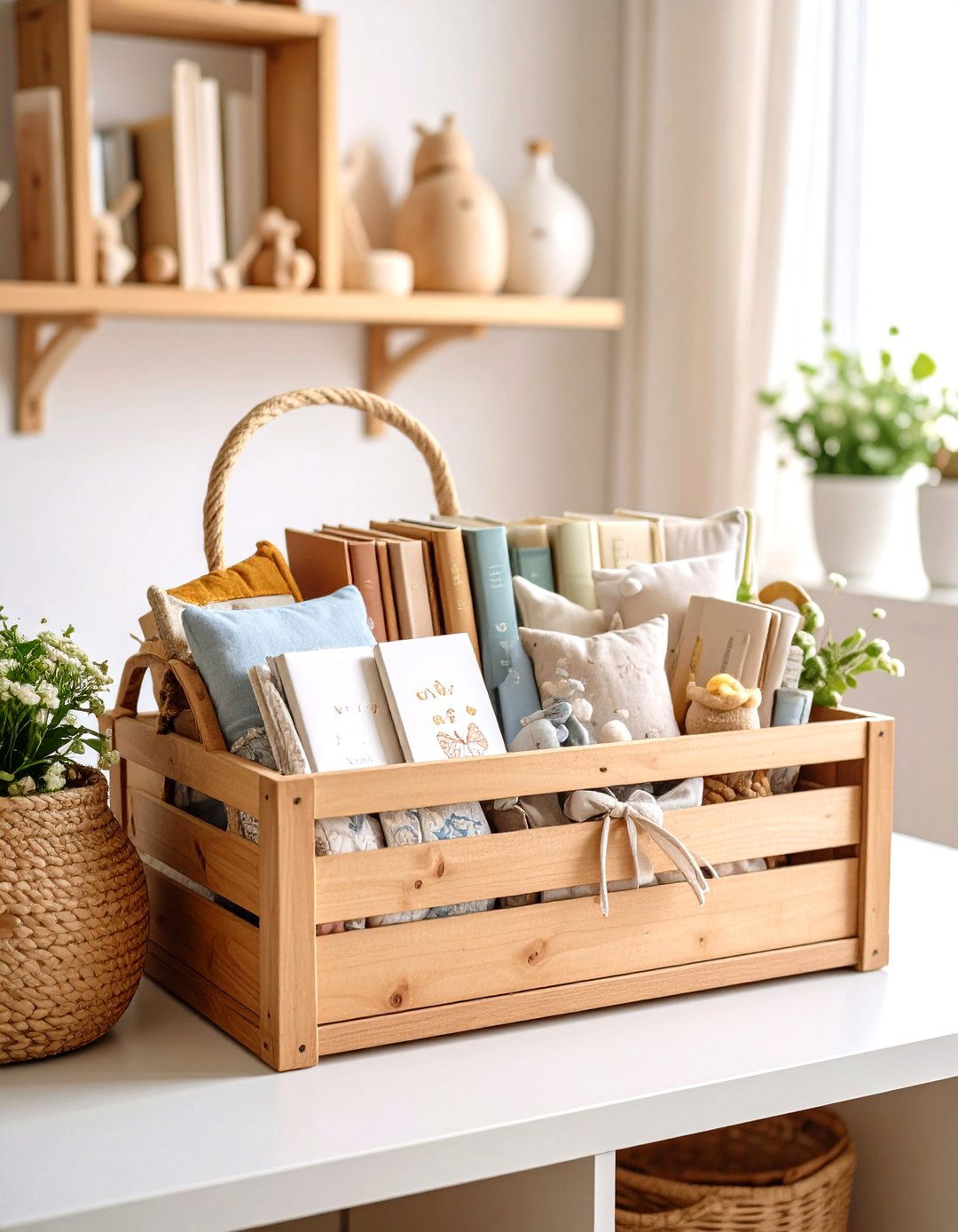 Babys First Library Collection - 30 gift basket baby shower gift ideas