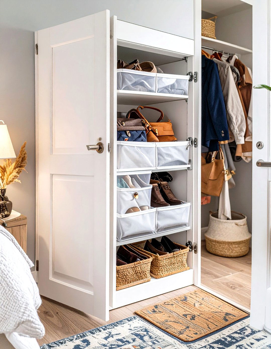 Back of the Door Storage Organizers - 30 small room decor ideas