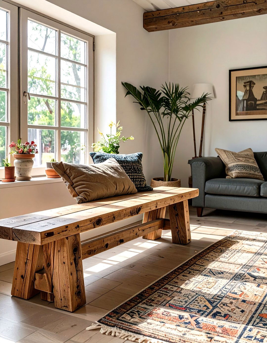 Backless Bench Seating Furniture - 30 small living room furniture ideas