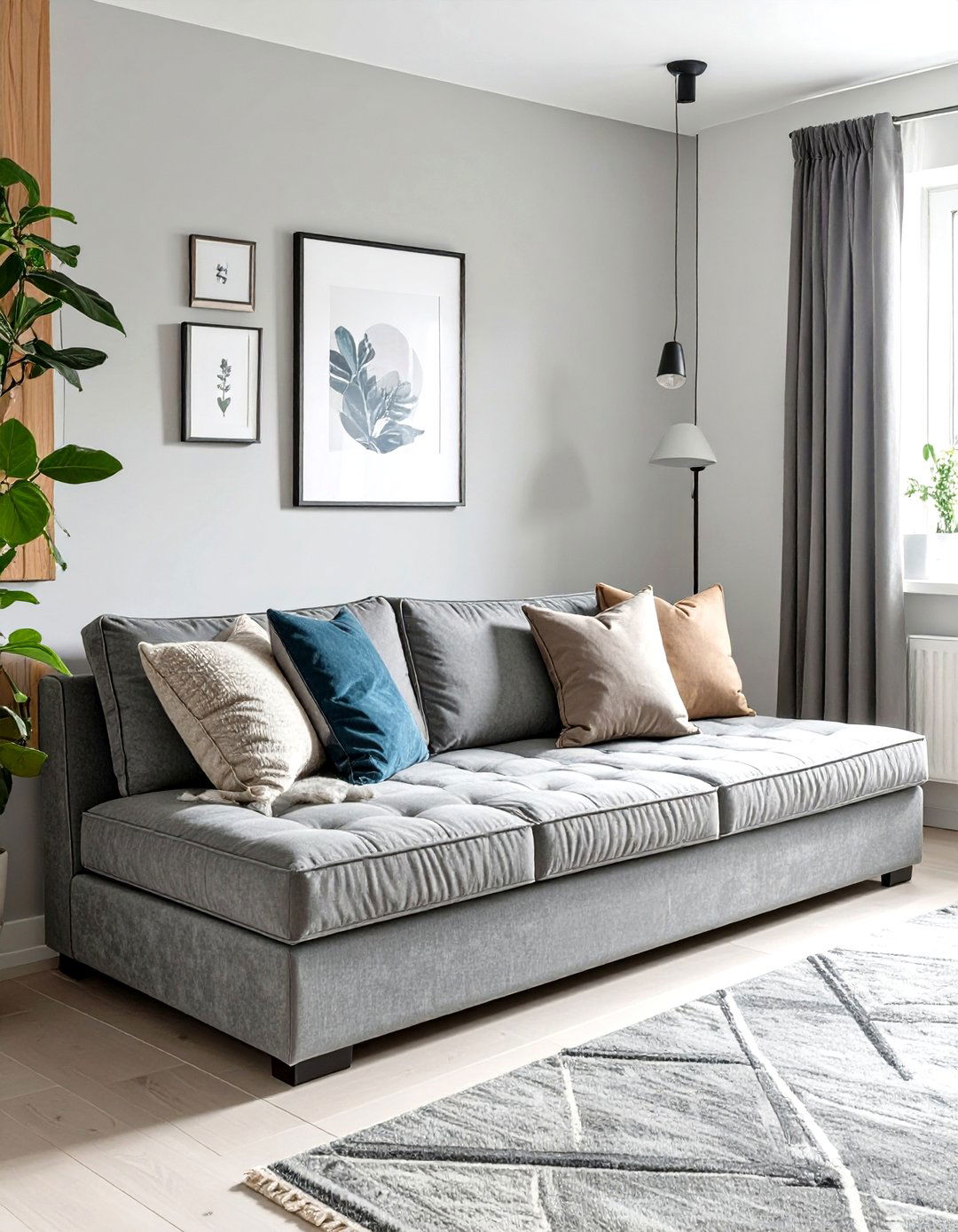 Backless Sofa or Daybed - 30 small family room ideas