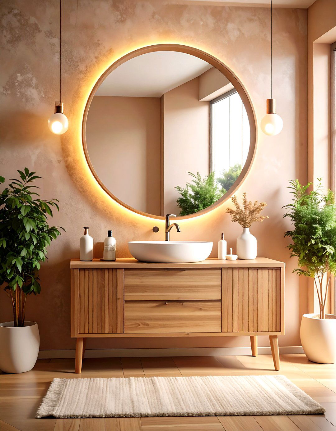 Backlit Bathroom Mirror Feature - 30 pinterest bathroom ideas