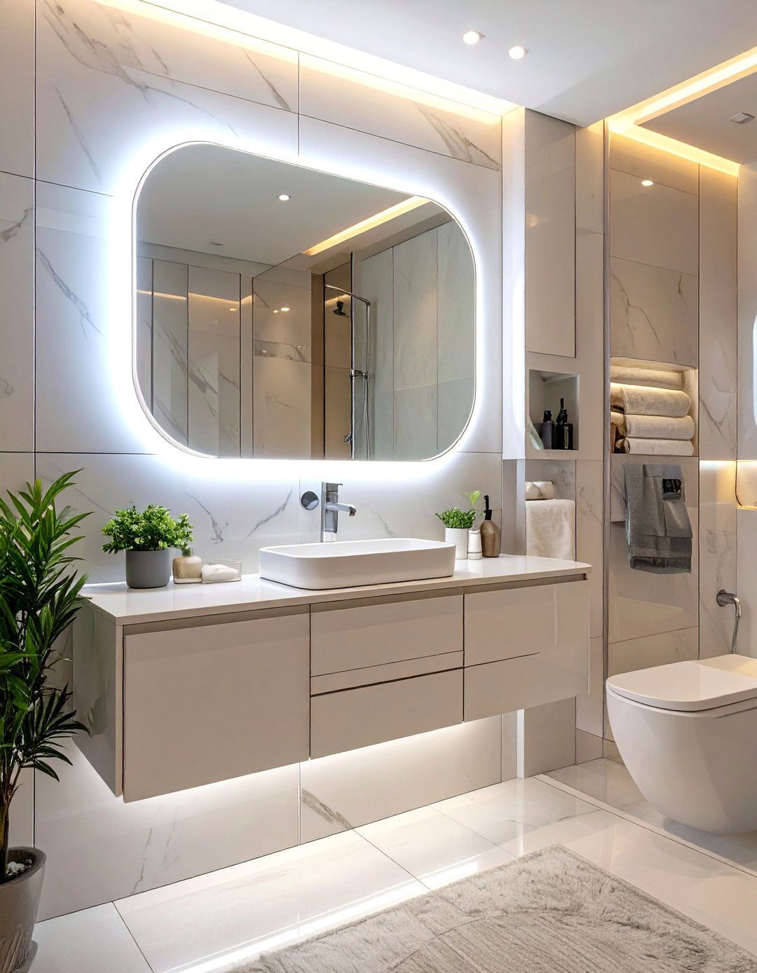 Backlit LED Bathroom Mirror - 30 bathroom mirrors ideas