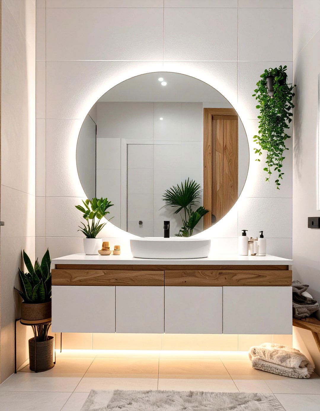 Backlit LED Mirrors - 30 what are the top bathroom renovation ideas ideas
