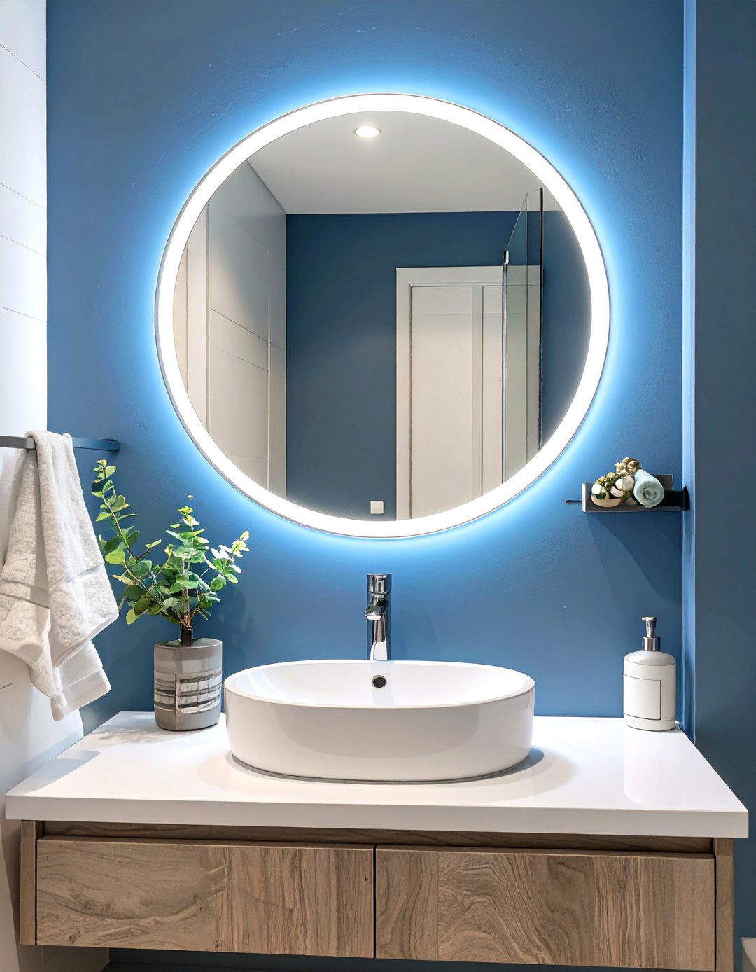 Backlit Mirror Bathroom - 30 bathroom ideas modern