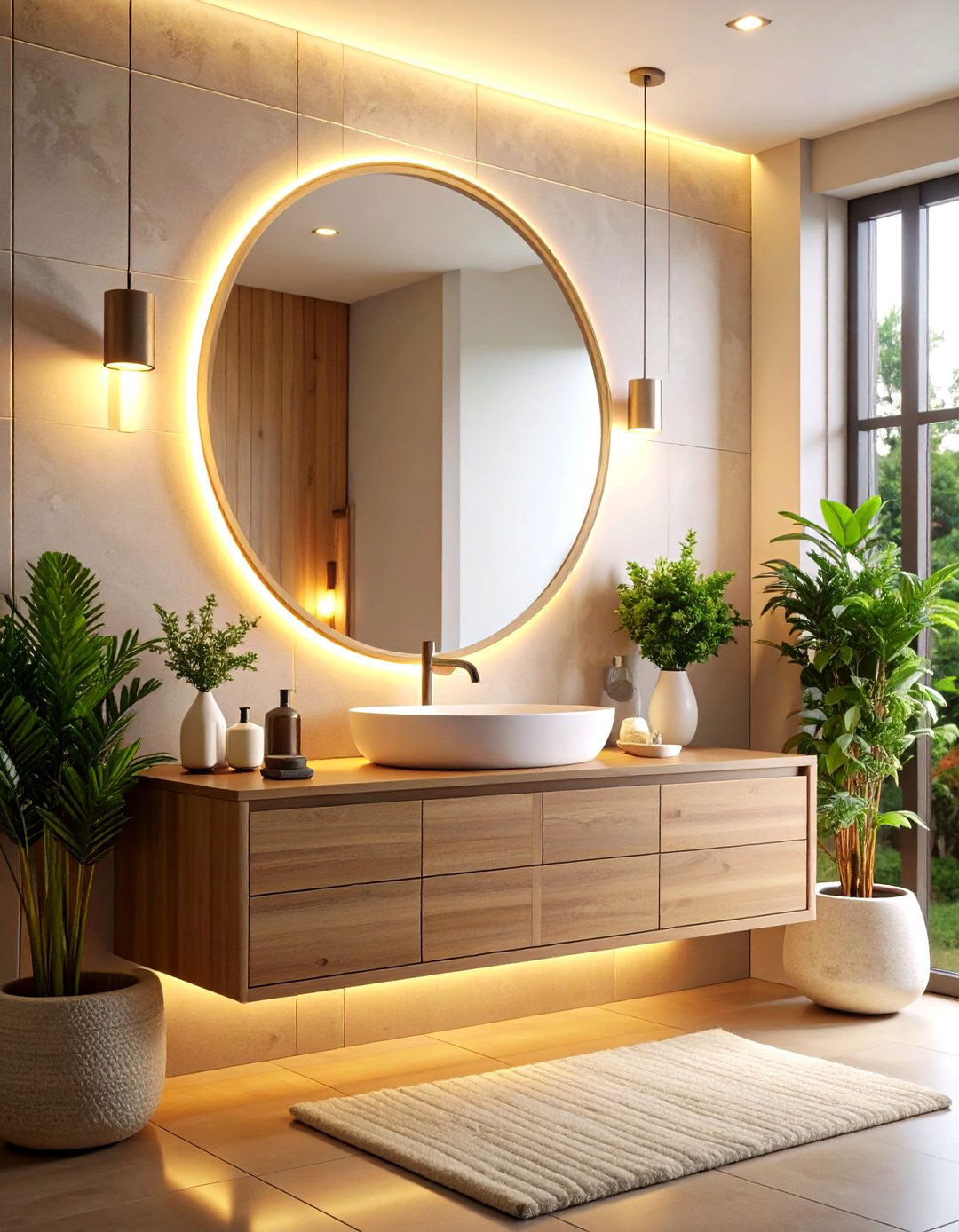 Backlit Mirror for a Bathroom - 30 12 bathroom ideas