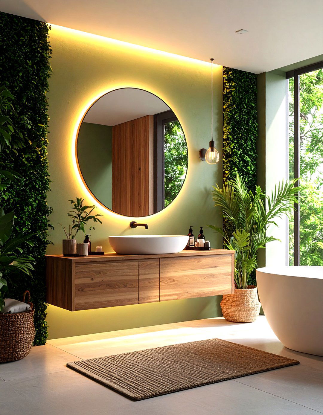 Backlit Mirror or Medicine Cabinet - 30 remodel small bathroom ideas