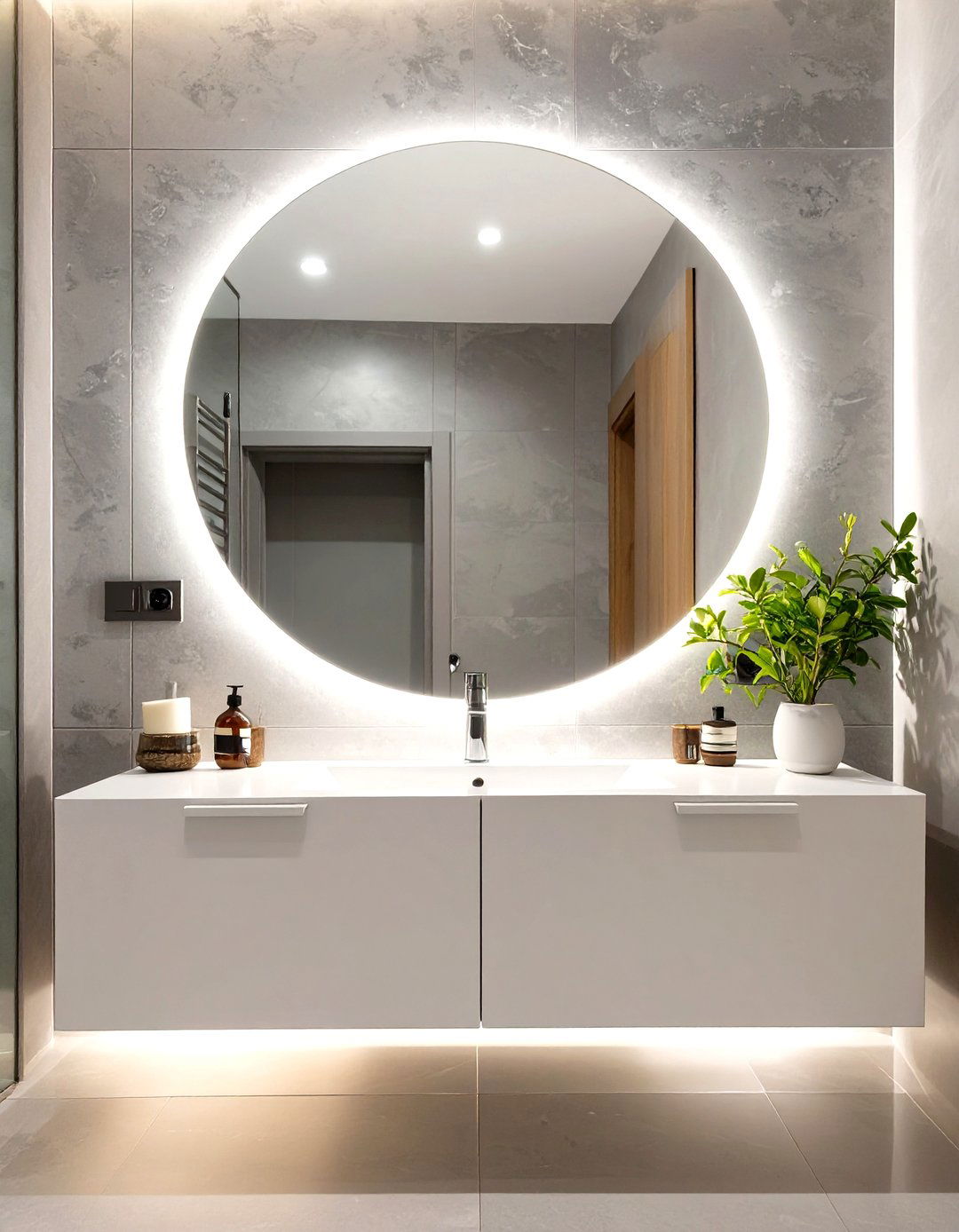 Backlit Vanity Mirror - 30 ultra modern modern luxury bathroom design ideas