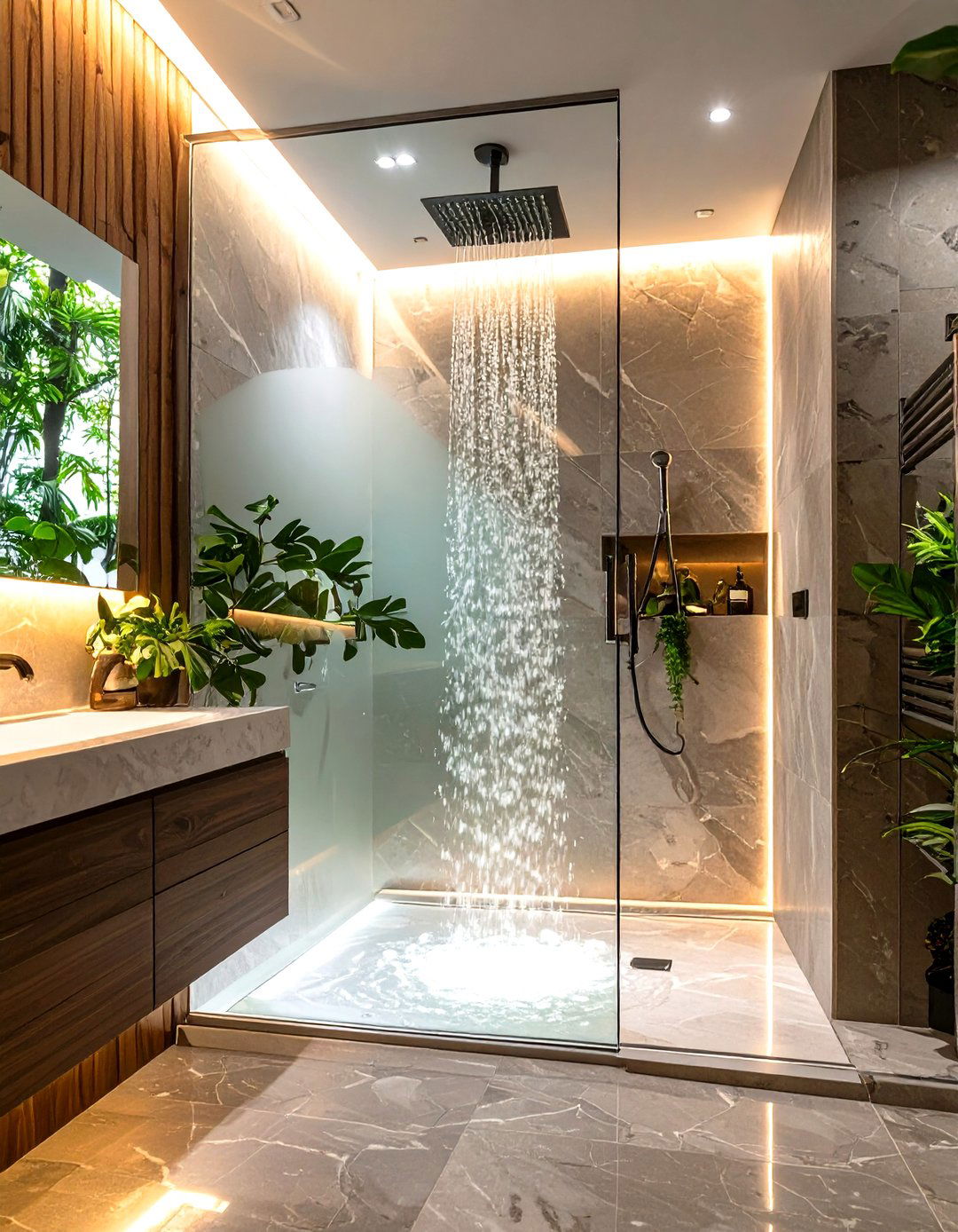 Backlit Wall Panel Small Walk In Shower - 30 small walk in shower ideas