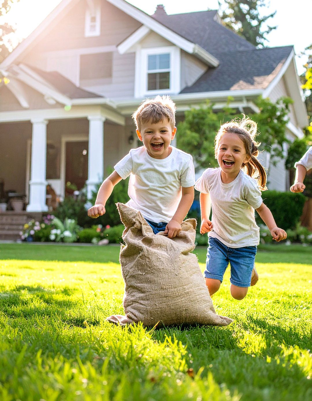 Backyard Game Day Photoshoot - 30 outdoor family photoshoot ideas