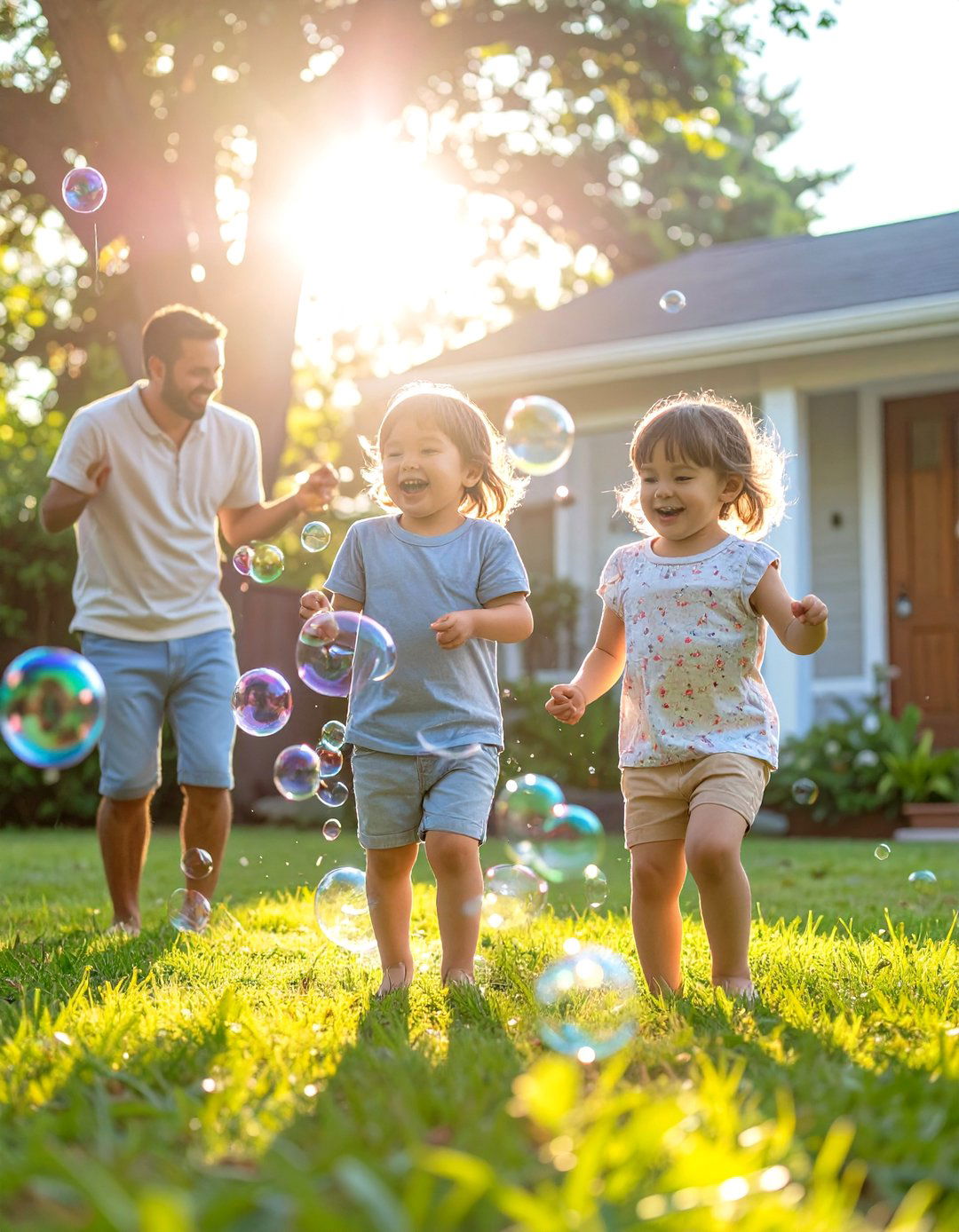 Backyard Games Family Photos - 30 outdoor family photo ideas