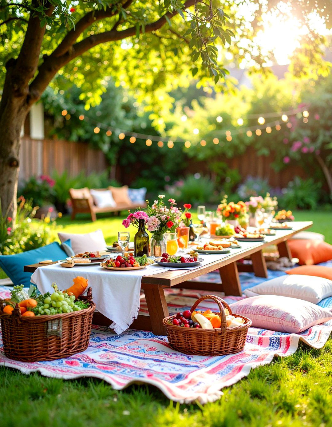 Backyard Picnic Party - 30 backyard engagement party ideas