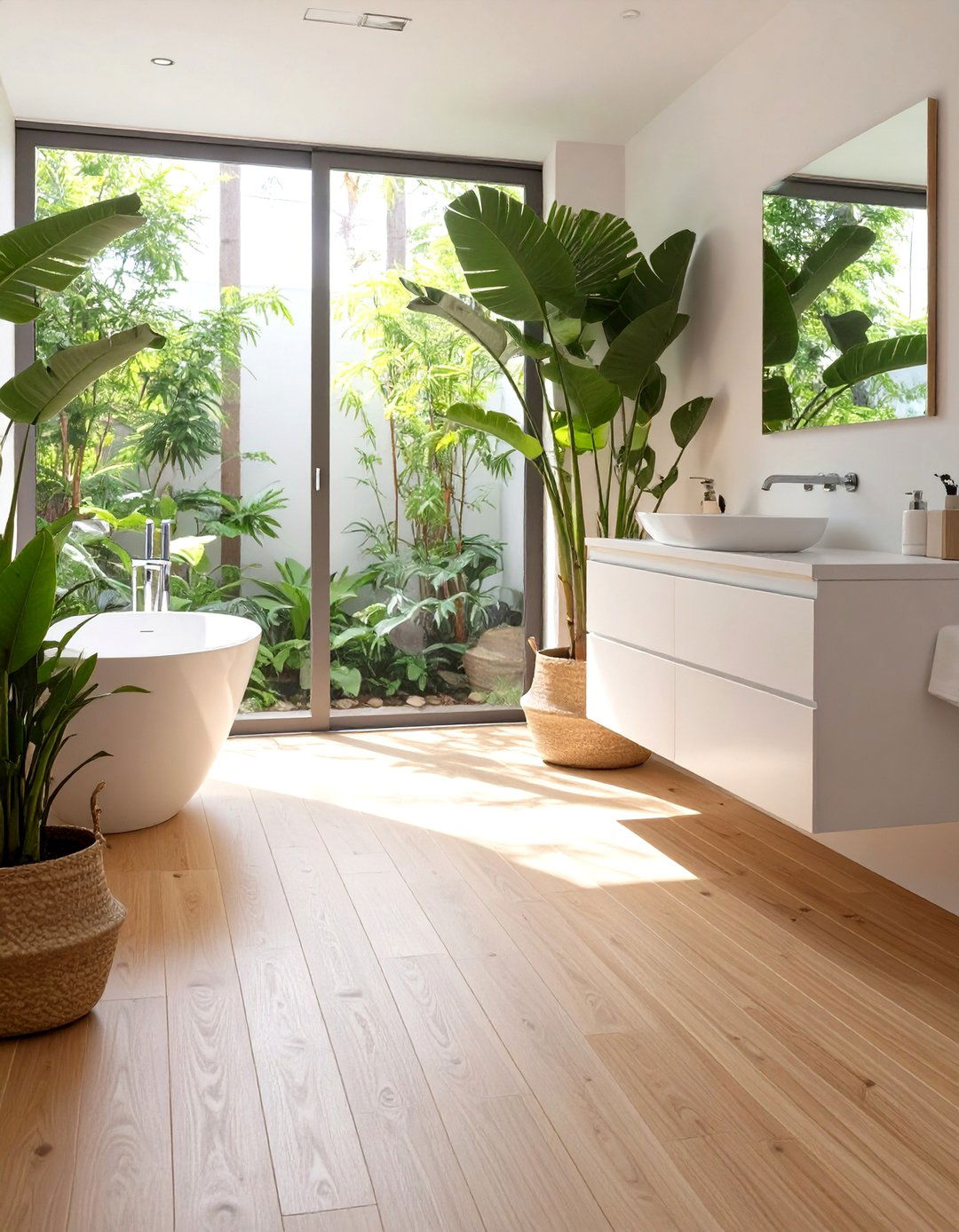 Bamboo Bathroom Floor - 30 bathroom floor ideas