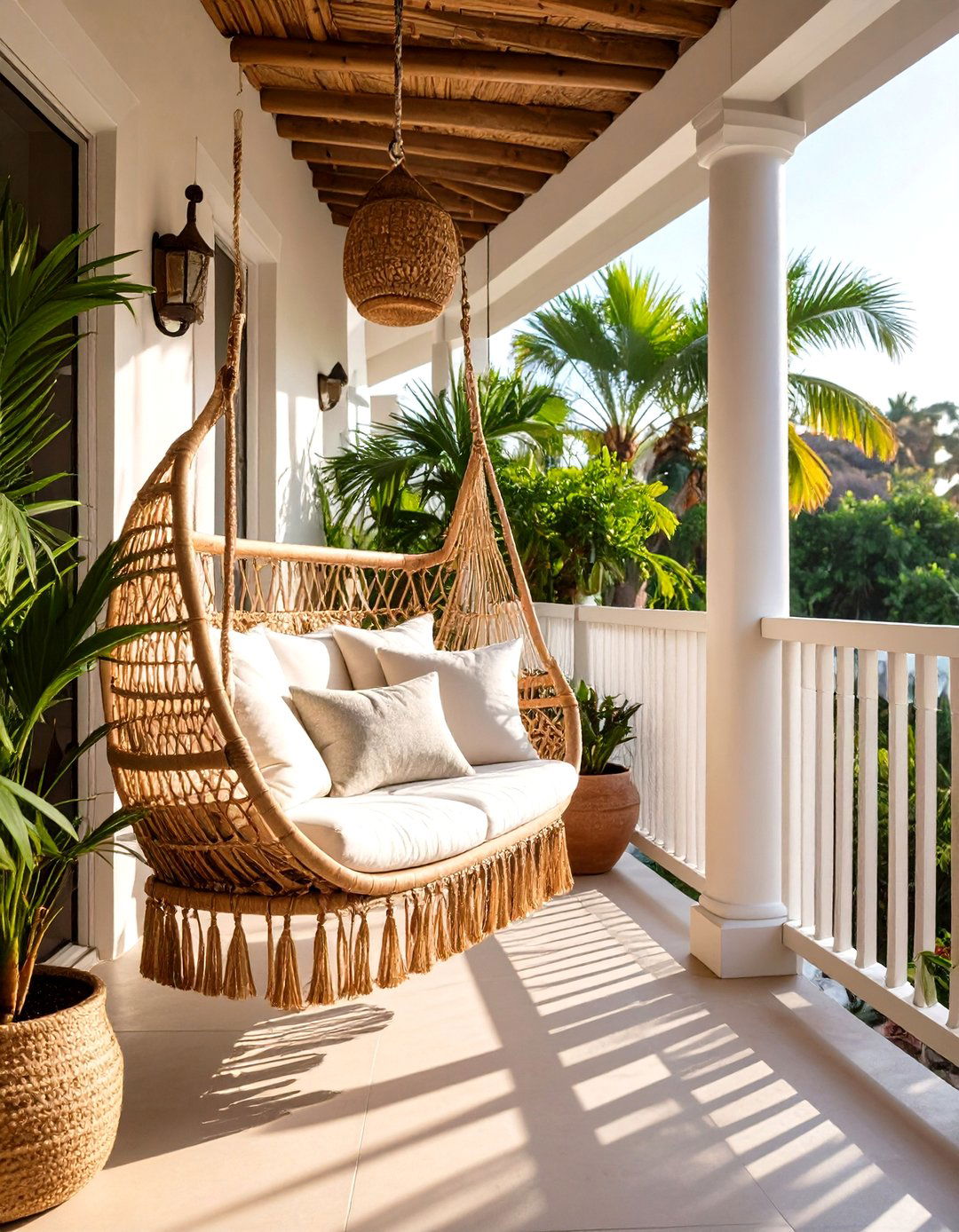Bamboo Reed Fencing Rolls - 30 porch privacy ideas