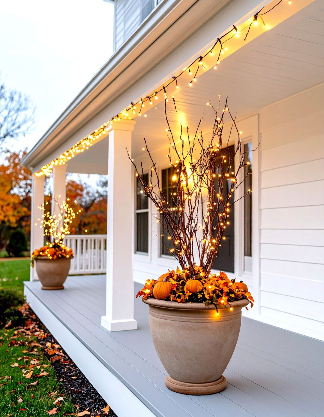 Bare Branch Simplicity Front Porch - 30 front porch fall decorating ideas