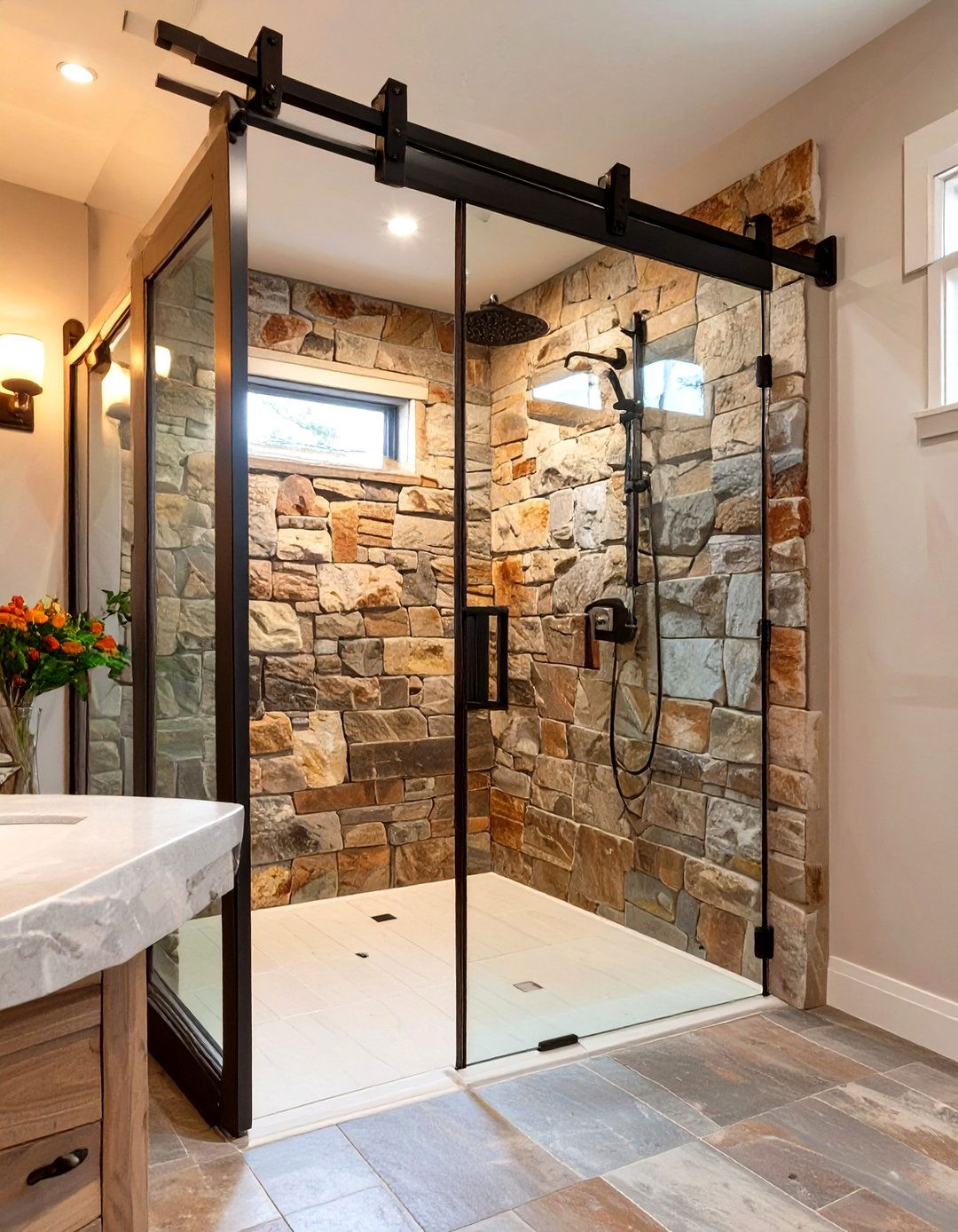 30 Rustic Shower Ideas for a Cozy Farmhouse Feel - We Love Home Blog