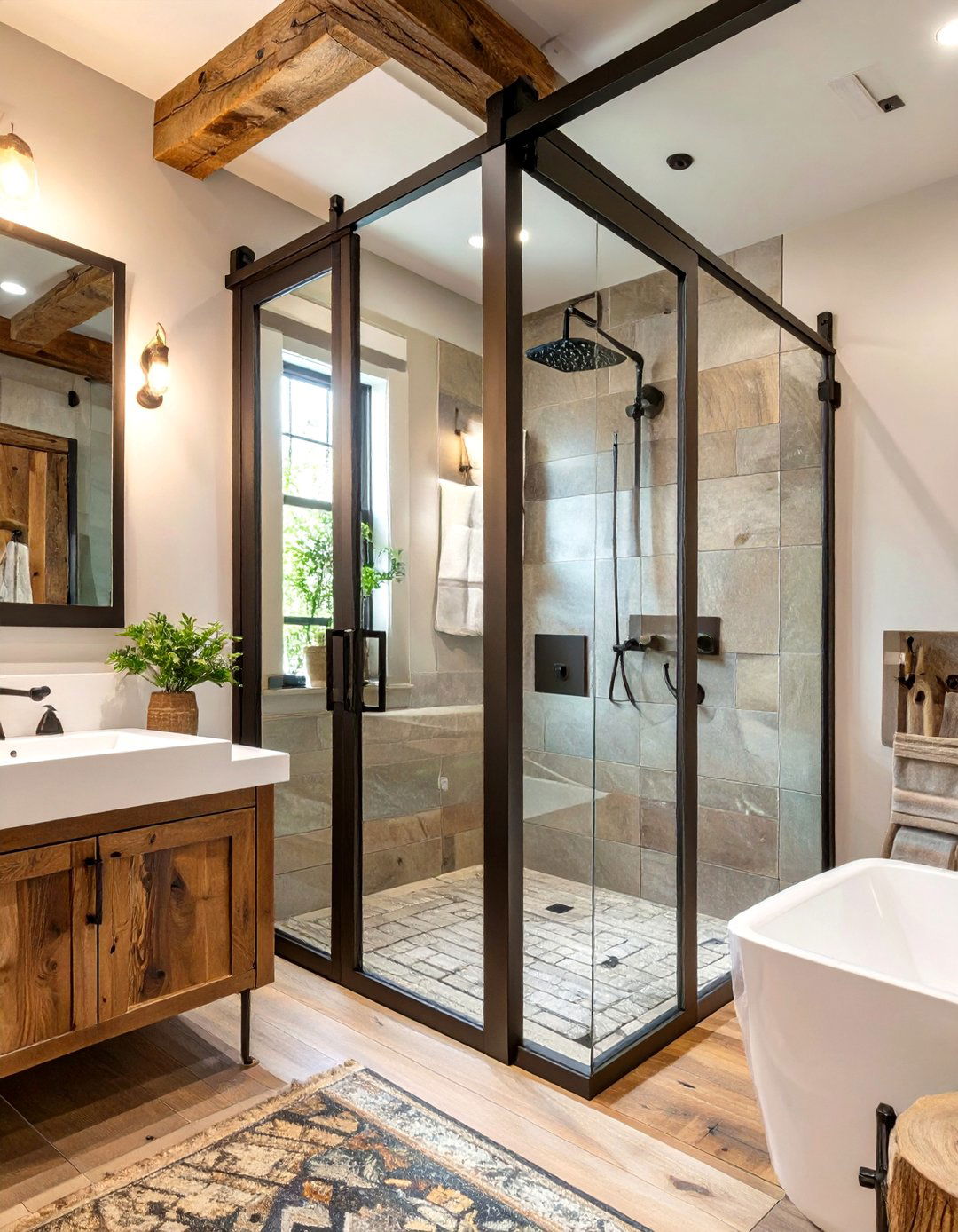 Barn Door Style Shower Door - 30 shower door ideas