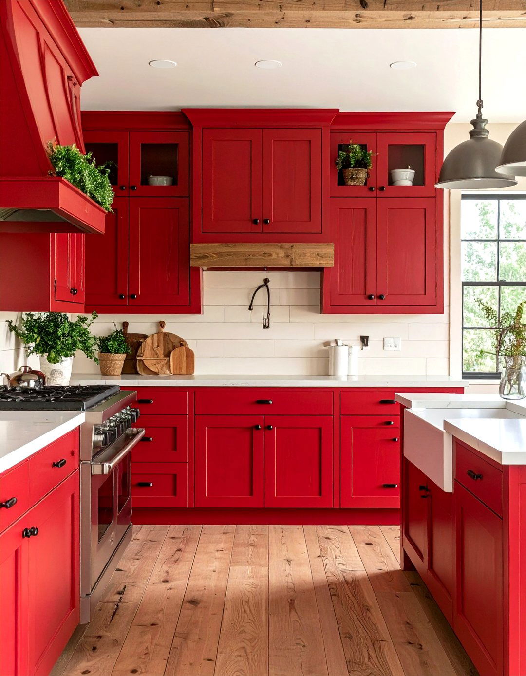 Barn Red Kitchen Cabinets - 30 kitchen cabinet paint ideas