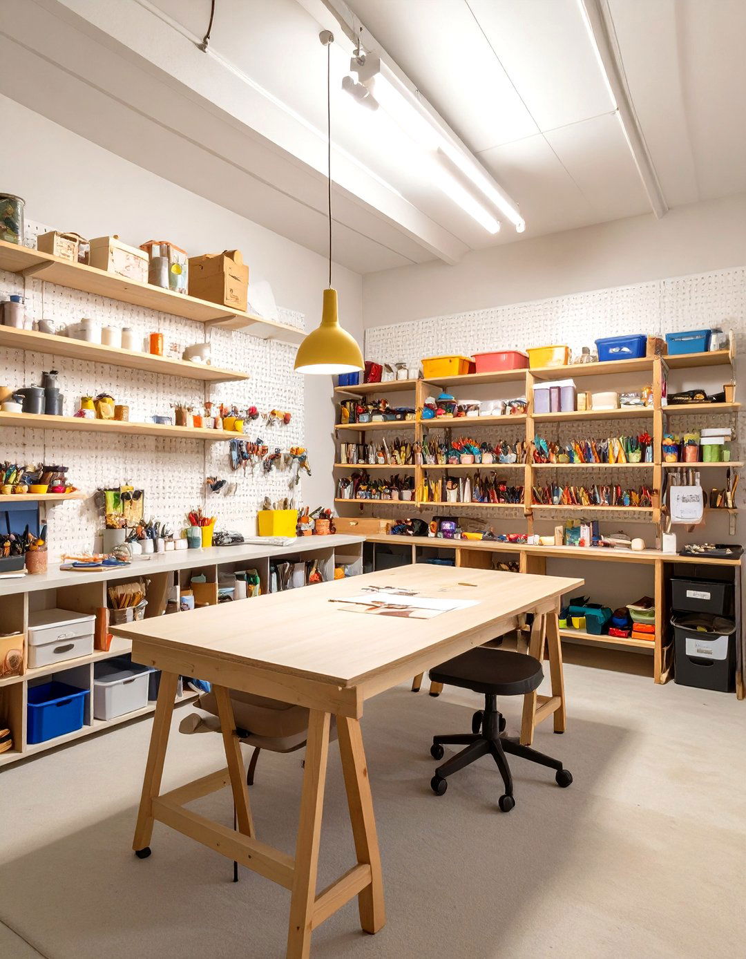 Basement Craft Room - 30 basement furniture ideas