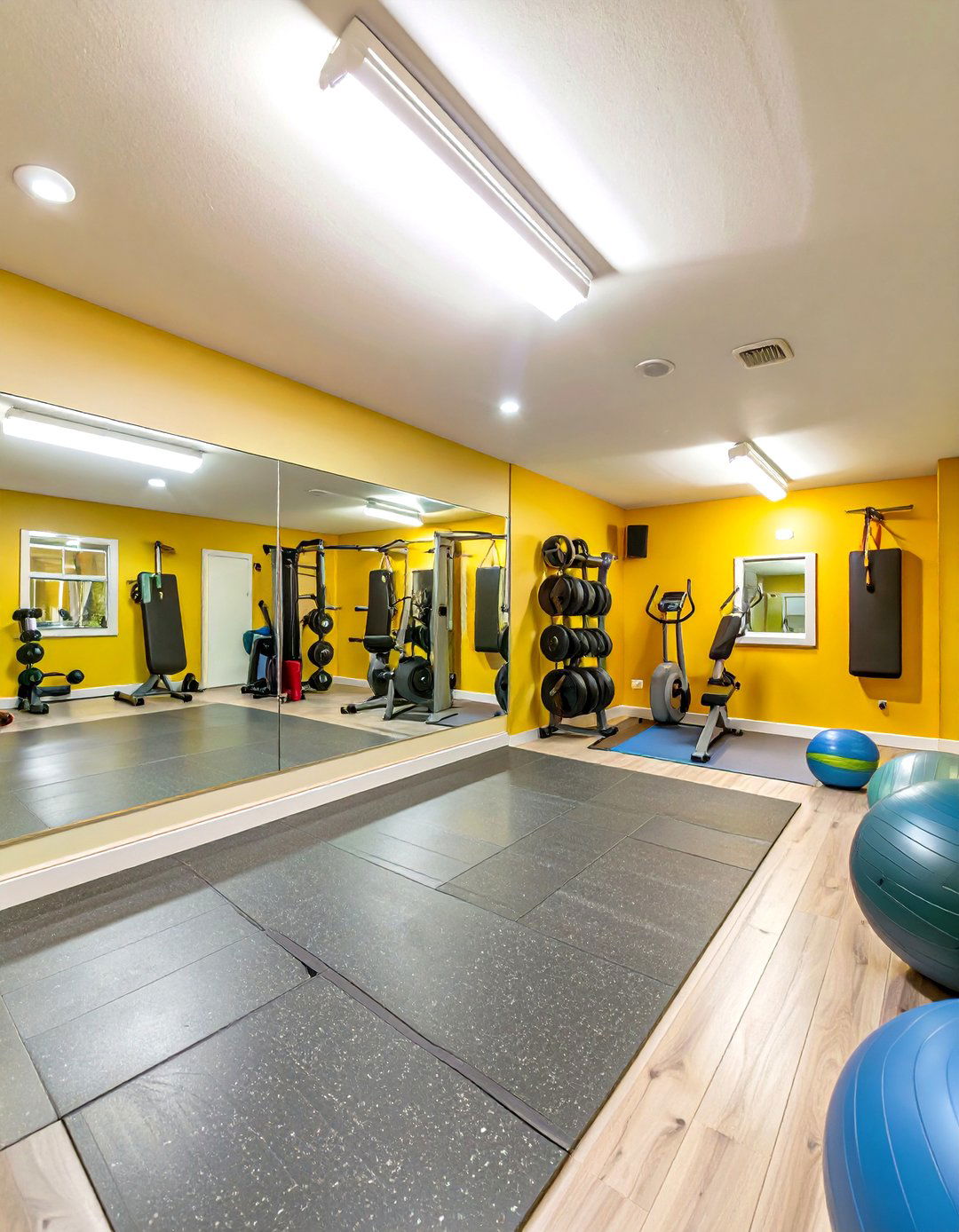 Basement Home Gym and Wellness Center - 30 basement decorating ideas